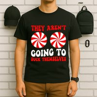 They ArenT Going To Suck Themselves Groovy Christmas Couple T-Shirt