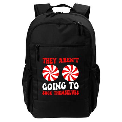 They ArenT Going To Suck Themselves Groovy Christmas Couple Backpack