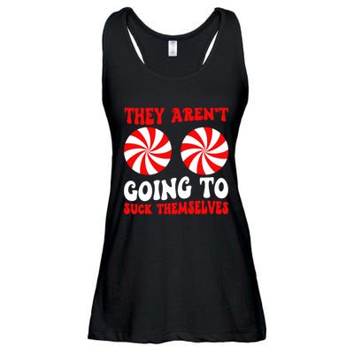 They ArenT Going To Suck Themselves Groovy Christmas Couple Ladies Essential Flowy Tank