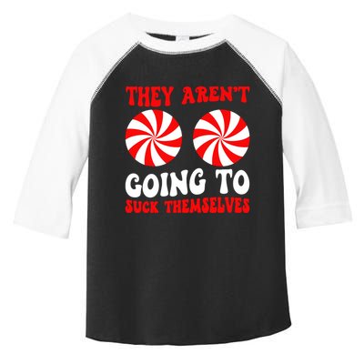 They ArenT Going To Suck Themselves Groovy Christmas Couple Toddler Fine Jersey T-Shirt