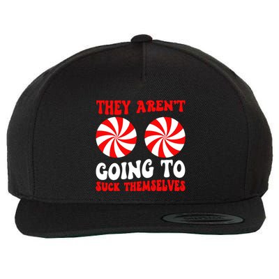 They ArenT Going To Suck Themselves Groovy Christmas Couple Wool Snapback Cap