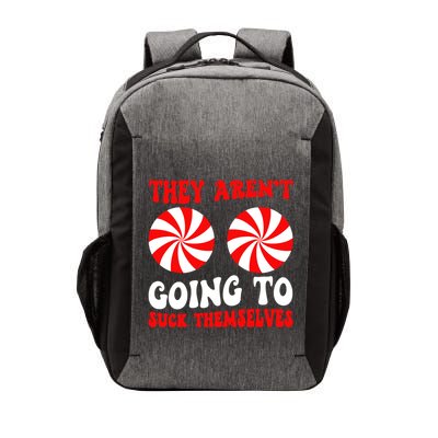 They ArenT Going To Suck Themselves Groovy Christmas Couple Vector Backpack