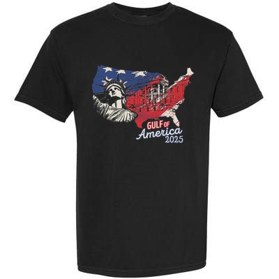 Trump AmericaS Gulf Mexico President Trump 2025 American Garment-Dyed Heavyweight T-Shirt
