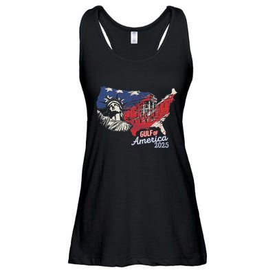 Trump AmericaS Gulf Mexico President Trump 2025 American Ladies Essential Flowy Tank