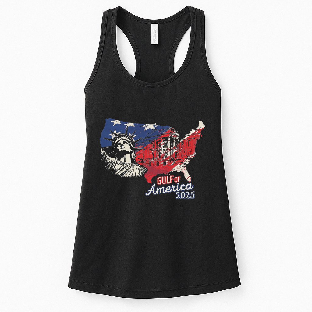 Trump AmericaS Gulf Mexico President Trump 2025 American Womens Tank Top