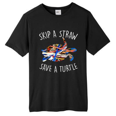 Turtles Are Great Skip A Straw And Save One Gift Idea Gift Tall Fusion ChromaSoft Performance T-Shirt