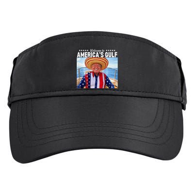 Trump AmericaS Gulf Mexico President Trump Sombrero Adult Drive Performance Visor