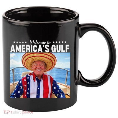Trump AmericaS Gulf Mexico President Trump Sombrero 11oz C Handle Ceramic Mug
