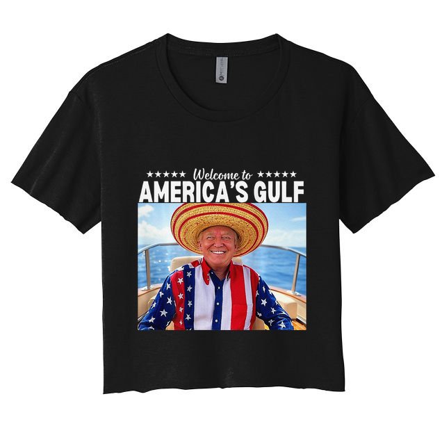 Trump AmericaS Gulf Mexico President Trump Sombrero Crop Top