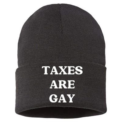 Taxes Are Gay Lgbtq+ Rights Taxation Equality Sustainable Knit Beanie