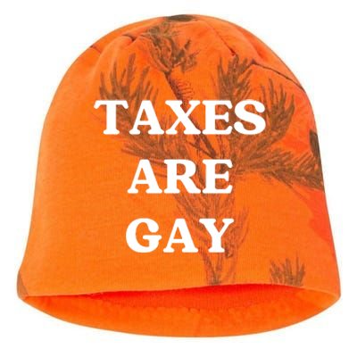 Taxes Are Gay Lgbtq+ Rights Taxation Equality Kati - Camo Knit Beanie