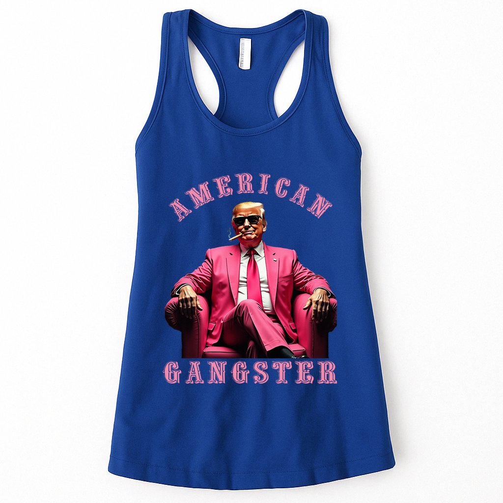 Trump American Gangster 47th President Womens Tank Top