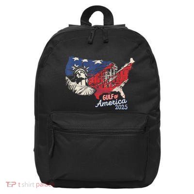 Trump AmericaS Gulf Mexico President Trump 2025 American 16 in Basic Backpack