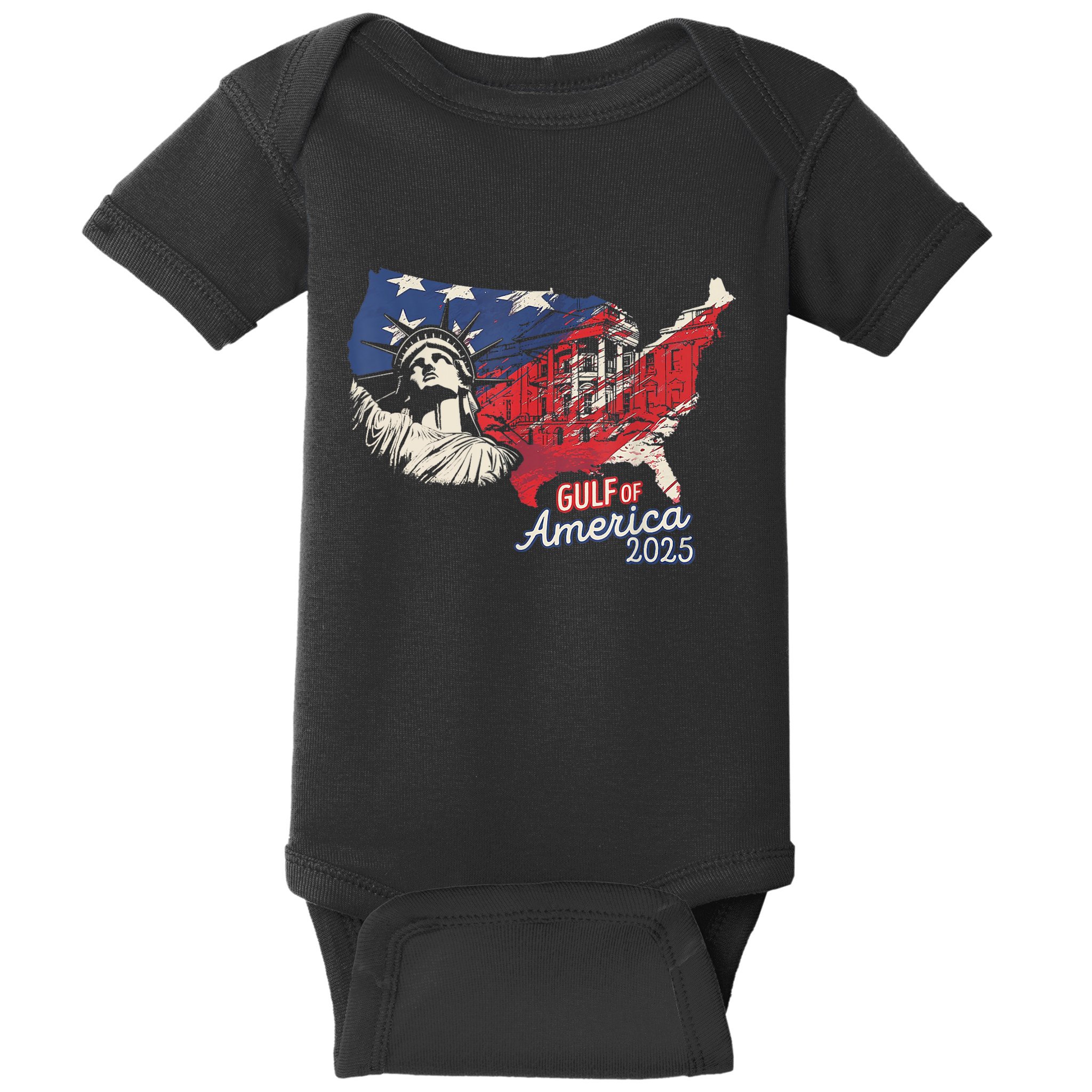 Trump AmericaS Gulf Mexico President Trump 2025 American Baby Bodysuit