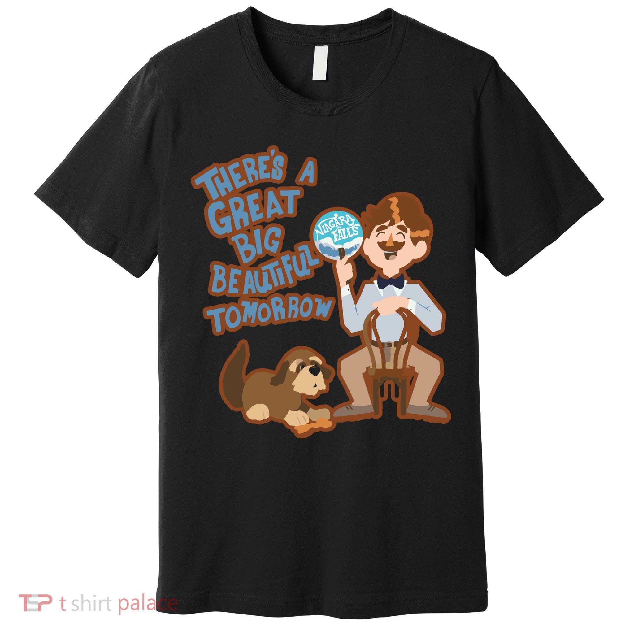 Theres A Great Big Beautiful Tomorrow Men And Dog Premium T-Shirt