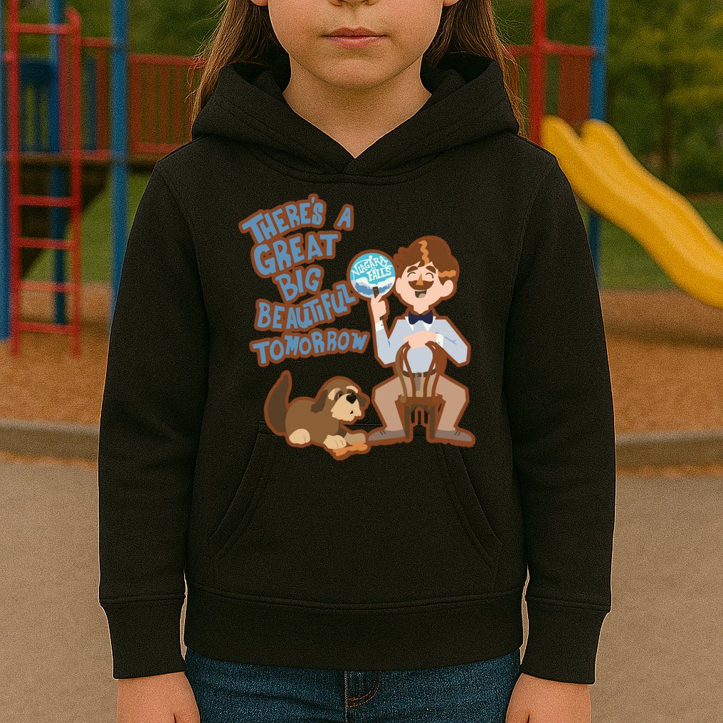 Theres A Great Big Beautiful Tomorrow Men And Dog Kids Hoodie