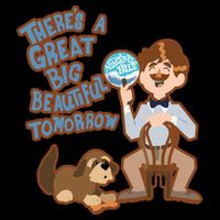 Theres A Great Big Beautiful Tomorrow Men And Dog Kids Hoodie