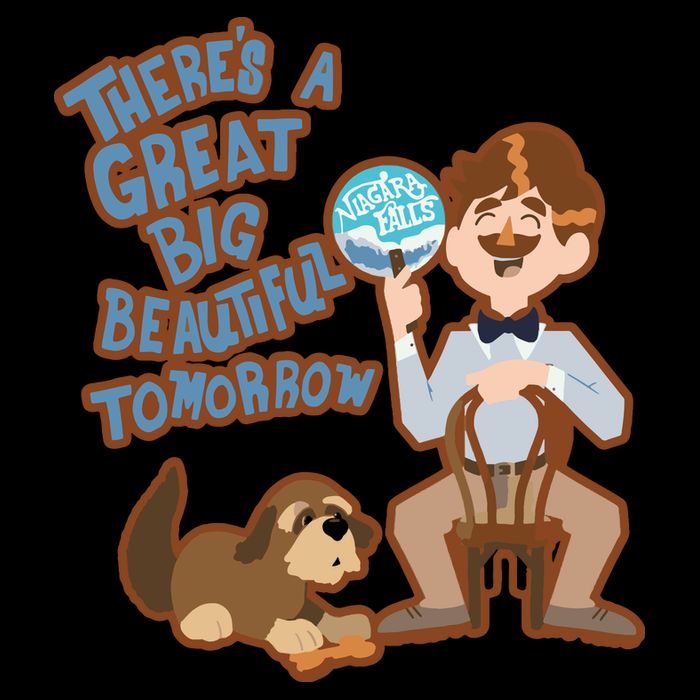 Theres A Great Big Beautiful Tomorrow Men And Dog Kids Hoodie