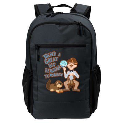 Theres A Great Big Beautiful Tomorrow Men And Dog Daily Commute Backpack