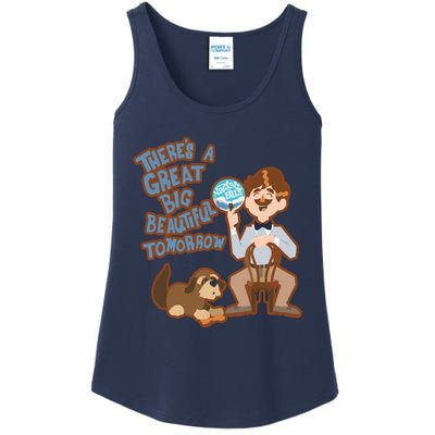 Theres A Great Big Beautiful Tomorrow Men And Dog Ladies Essential Tank