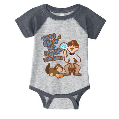 Theres A Great Big Beautiful Tomorrow Men And Dog Infant Baby Jersey Bodysuit