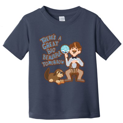 Theres A Great Big Beautiful Tomorrow Men And Dog Toddler T-Shirt