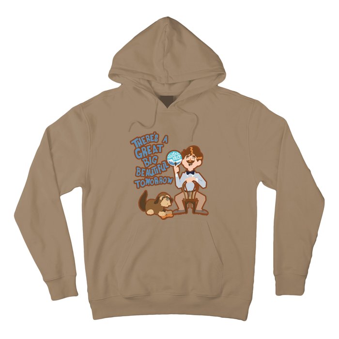 Theres A Great Big Beautiful Tomorrow Men And Dog Hoodie