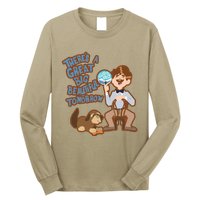 Theres A Great Big Beautiful Tomorrow Men And Dog Long Sleeve Shirt