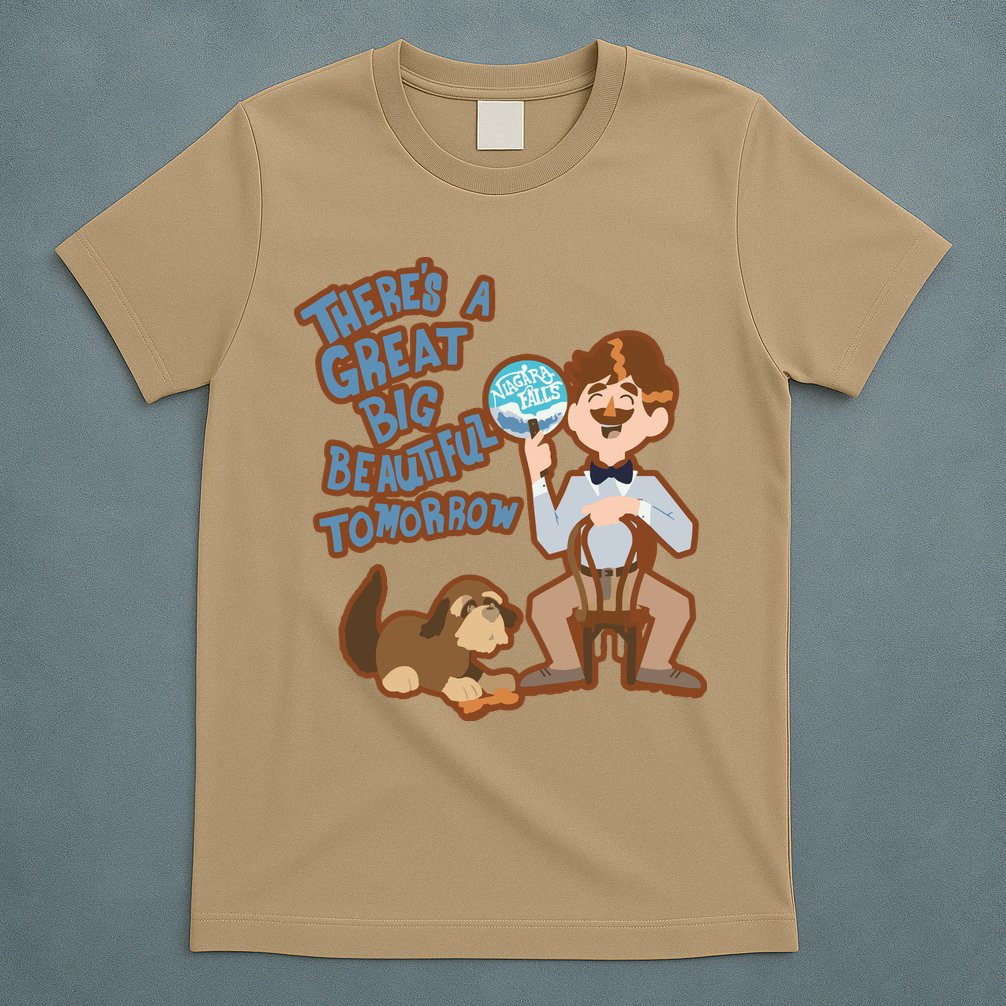 Theres A Great Big Beautiful Tomorrow Men And Dog T-Shirt