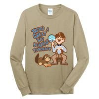 Theres A Great Big Beautiful Tomorrow Men And Dog Tall Long Sleeve T-Shirt