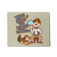 Theres A Great Big Beautiful Tomorrow Men And Dog Mousepad