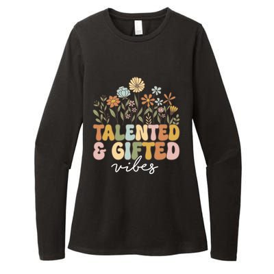 Talented And Gifted Vibes Teaching School Appreciation Funny Gift Womens CVC Long Sleeve Shirt