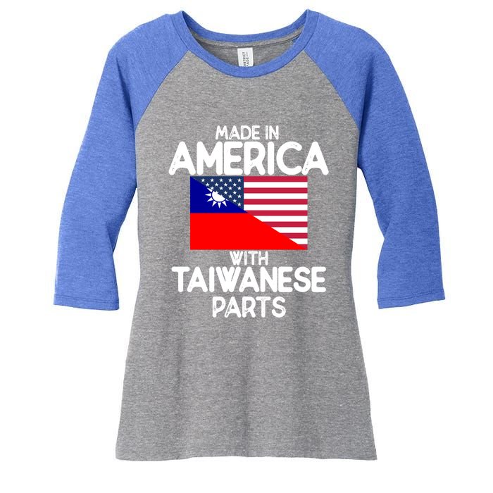 Taiwanese American Gift Women's Tri-Blend 3/4-Sleeve Raglan Shirt