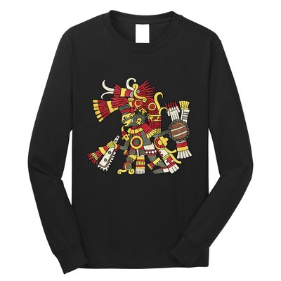 Tezcatlipoca Aztec God Nahuatl Mayan Inca Toltec Long Sleeve Shirt