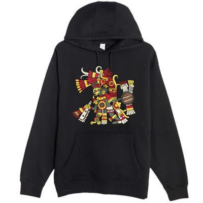 Tezcatlipoca Aztec God Nahuatl Mayan Inca Toltec Premium Pullover Hoodie