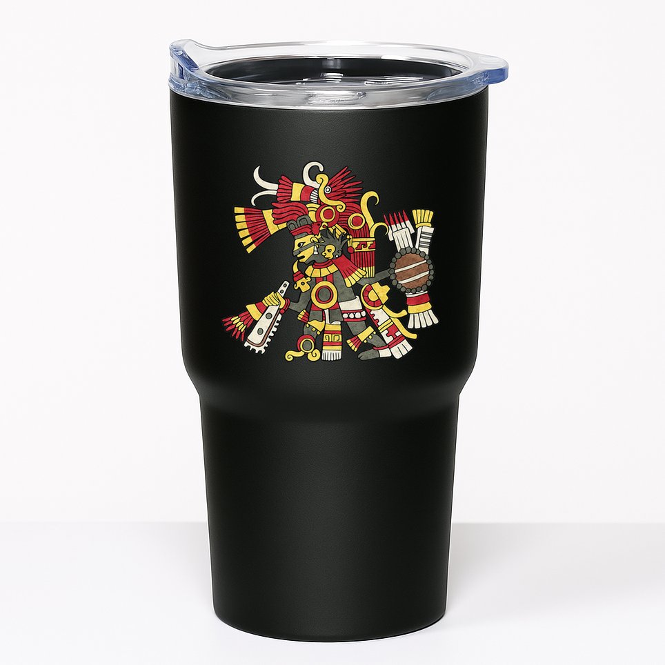 Tezcatlipoca Aztec God Nahuatl Mayan Inca Toltec Tumbler