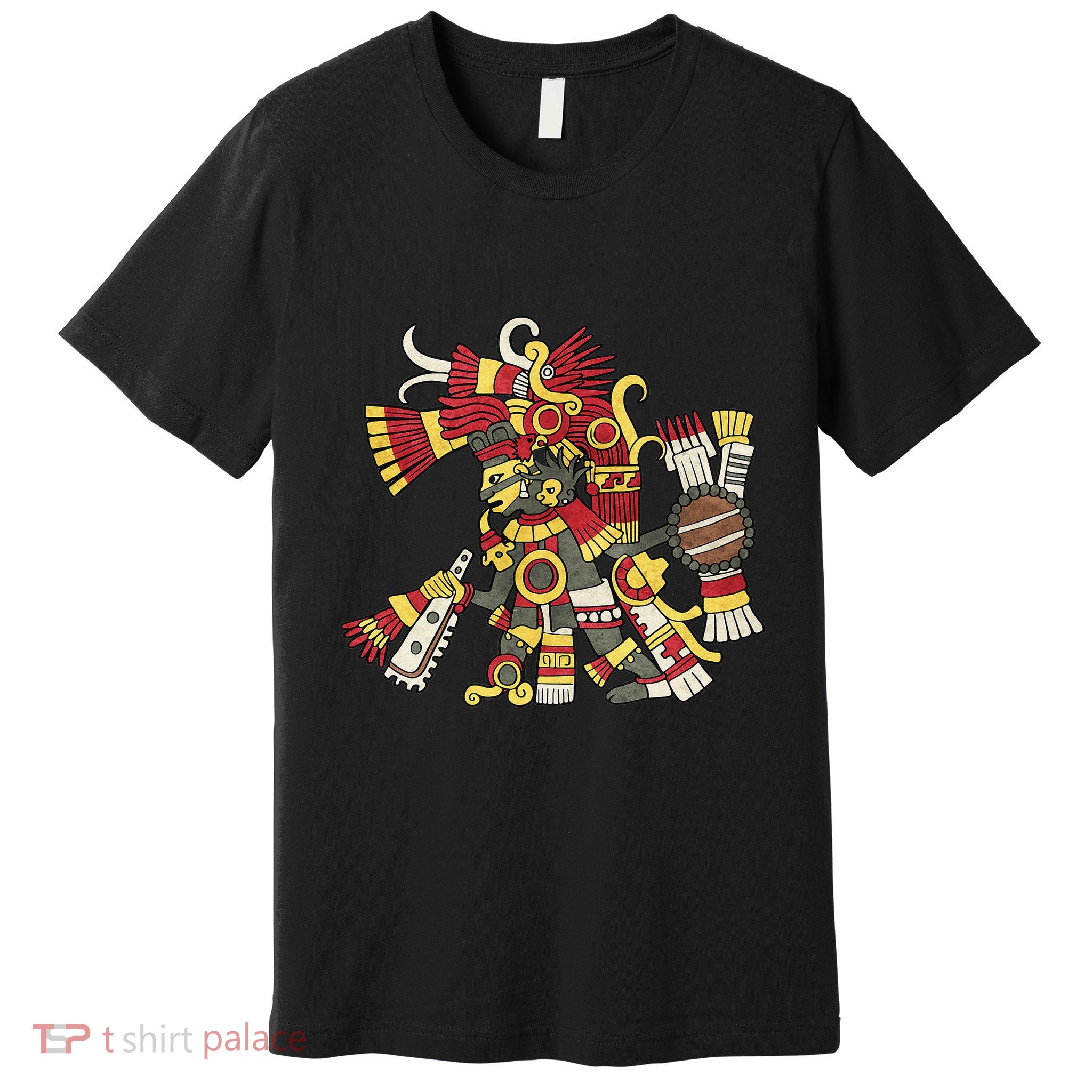 Tezcatlipoca Aztec God Nahuatl Mayan Inca Toltec Premium T-Shirt