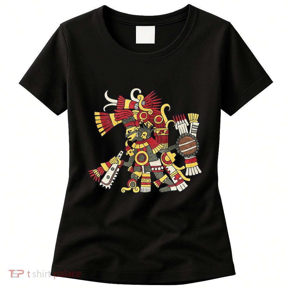 Tezcatlipoca Aztec God Nahuatl Mayan Inca Toltec Womens T-Shirt