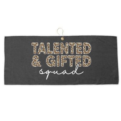 Talented And Gifted Squad Teaching School Appreciation Cool Gift Large Microfiber Waffle Golf Towel