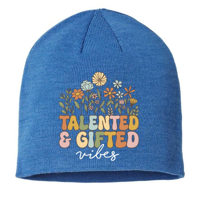 Talented And Gifted Vibes Teaching School Appreciation Meaningful Gift Sustainable Beanie