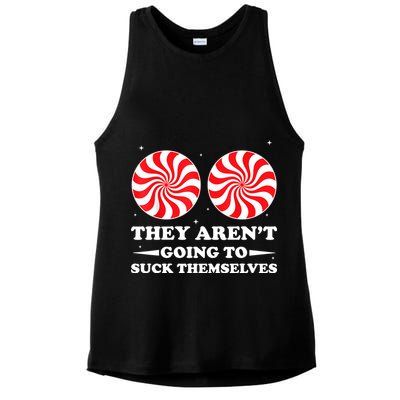 They Arent Going To Suck Themselves Funny Christmas Ladies PosiCharge Tri-Blend Wicking Tank