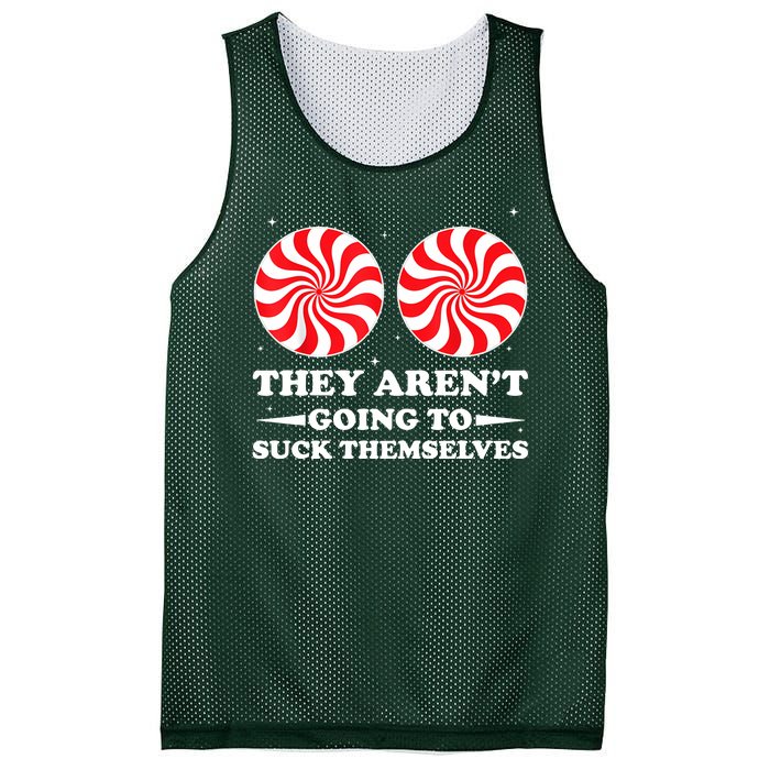 They Arent Going To Suck Themselves Funny Christmas Mesh Reversible Basketball Jersey Tank