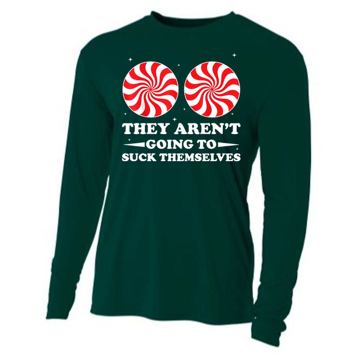 They Arent Going To Suck Themselves Funny Christmas Cooling Performance Long Sleeve Crew