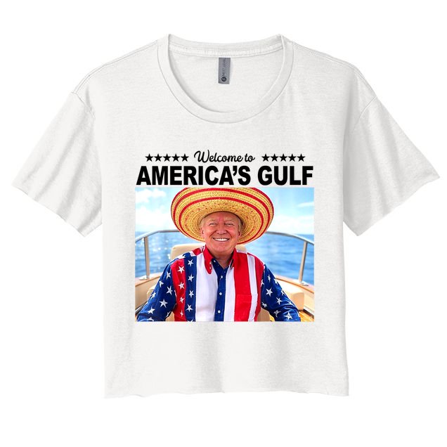 Trump Americas Gulf Mexico President Trump Sombrero Crop Top