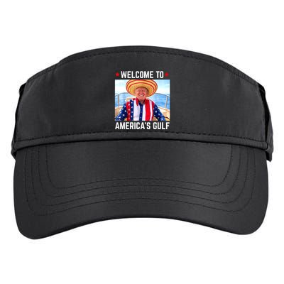 Trump AmericaS Gulf Mexico President Trump Sombrero Adult Drive Performance Visor