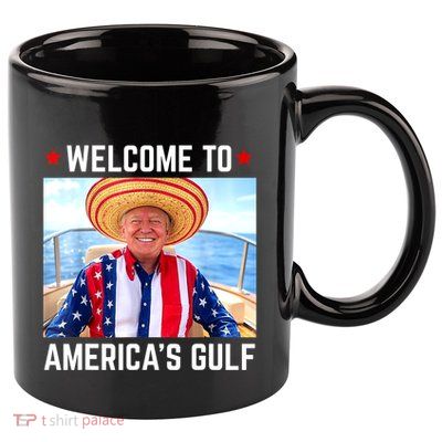 Trump AmericaS Gulf Mexico President Trump Sombrero 11oz C Handle Ceramic Mug