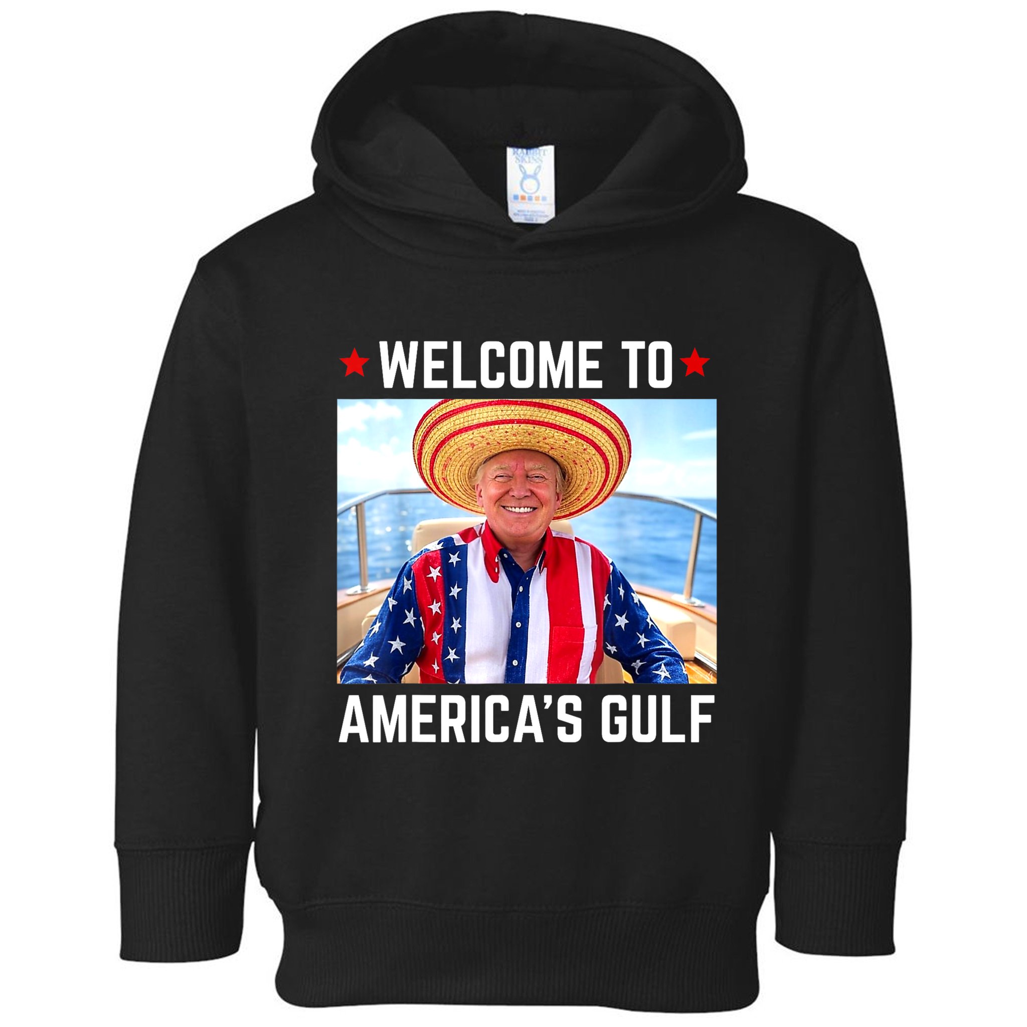 Trump AmericaS Gulf Mexico President Trump Sombrero Toddler Hoodie