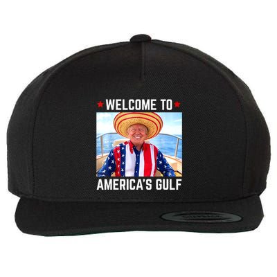 Trump AmericaS Gulf Mexico President Trump Sombrero Wool Snapback Cap