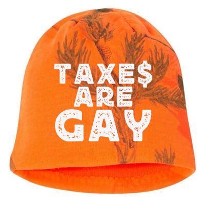 Taxes Are Gay Kati - Camo Knit Beanie