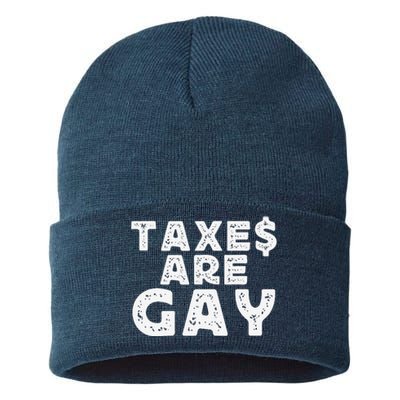 Taxes Are Gay Sustainable Knit Beanie